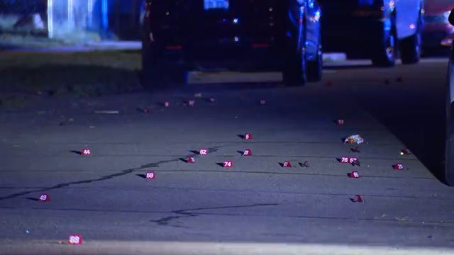 Detroit street riddled with bullet shell casings; police investigating