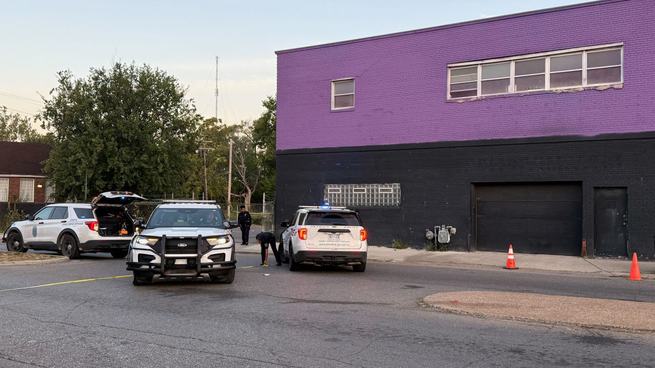 90+ evidence markers dot Detroit street after shooting that wounded 1
