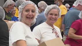 Remembering 9/11: Hundreds of Detroit volunteers pack food for those in need as act of service