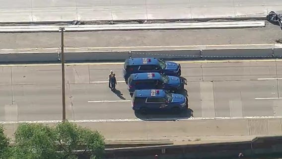 I-696 closed for downed power lines in Oakland County