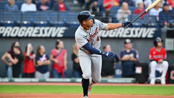 Tigers beat Guardians 4-2 to end 8-game skid and move back into tie for AL Central lead