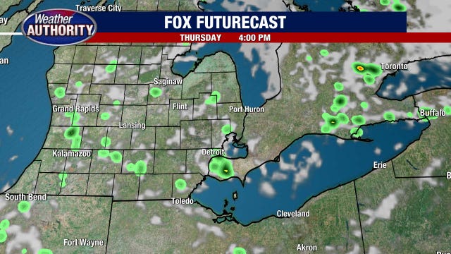 Metro Detroit weather: Limited chance for showers Thursday