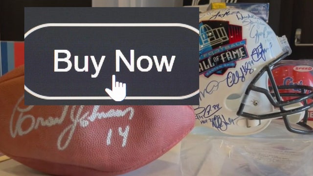 Sports gear, memorabilia online deals may be too good to be true
