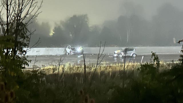 Two people killed in fiery I-96 crash at Beck; freeway reopened