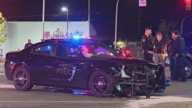 Inkster police officer involved in crash