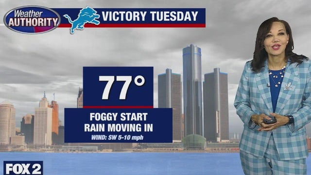 Dense fog gives way to some rain for Tuesday