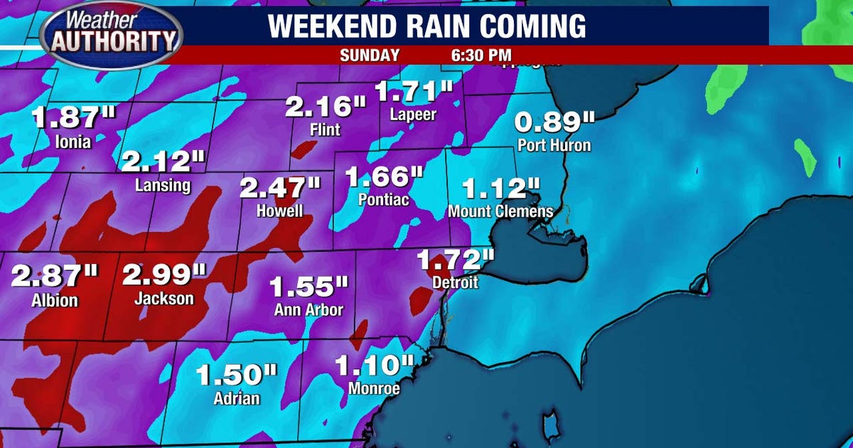 Metro Detroit weather: Dry Friday before 1-2 inches of rain arrive this ...