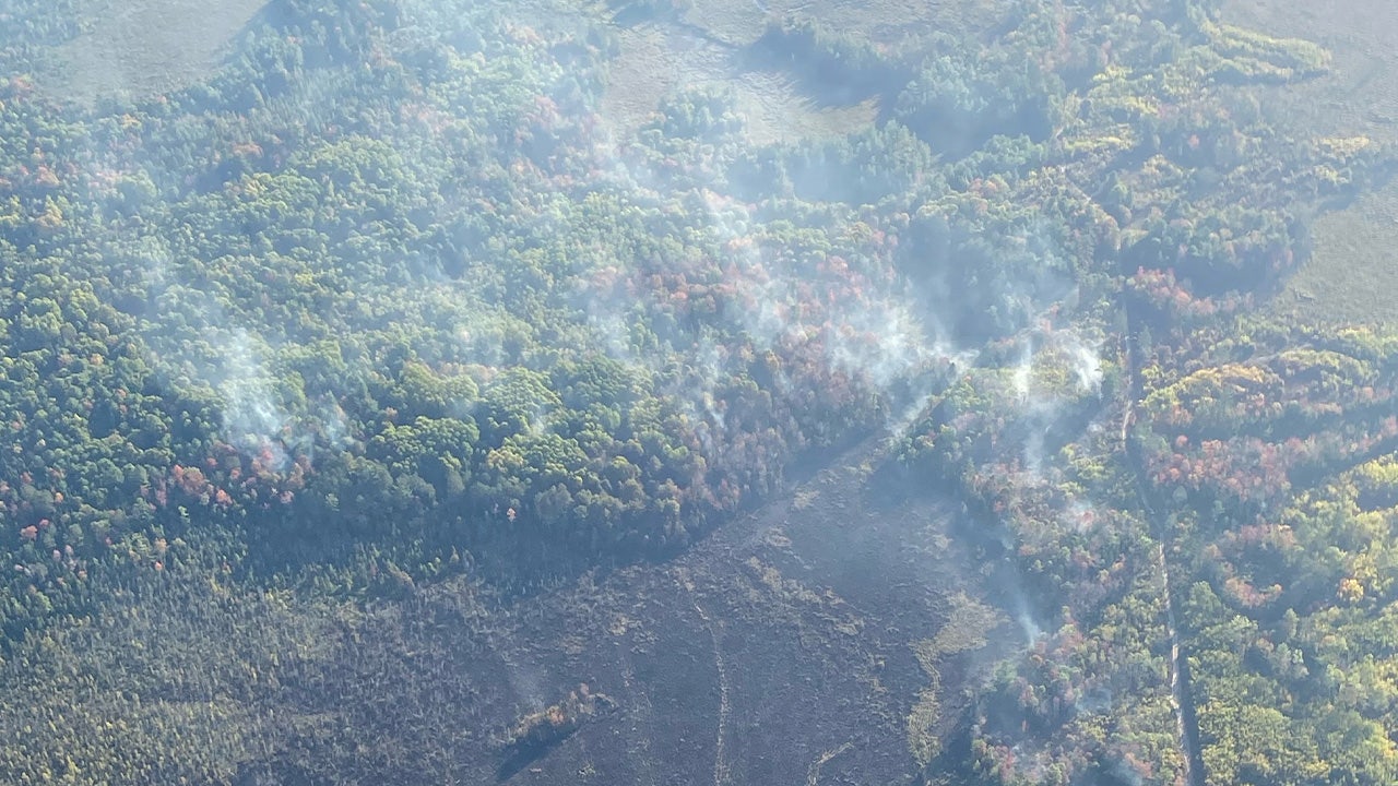 Firefighters Battle 85-Acre Wildfire Near Houghton Lake Amid Extreme Drought