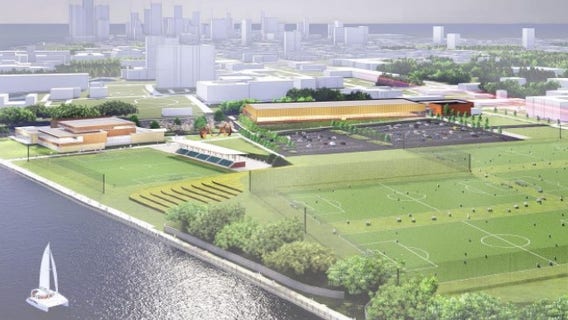 Future WNBA headquarters, youth sports facility would be built on Detroit River at former Uniroyal site