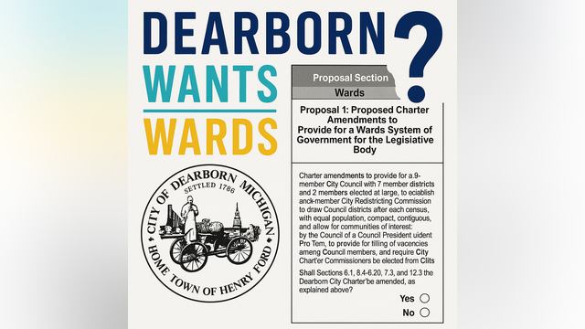Dearborn Prop 1: City votes on change to wards for council members, charter