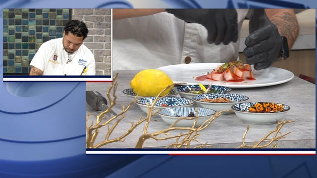 The Detroit Club torched Hamachi crudo recipe