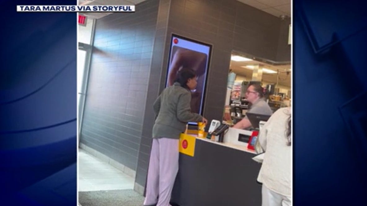 McDonald's coffee attack caught on camera by couple in the lobby
