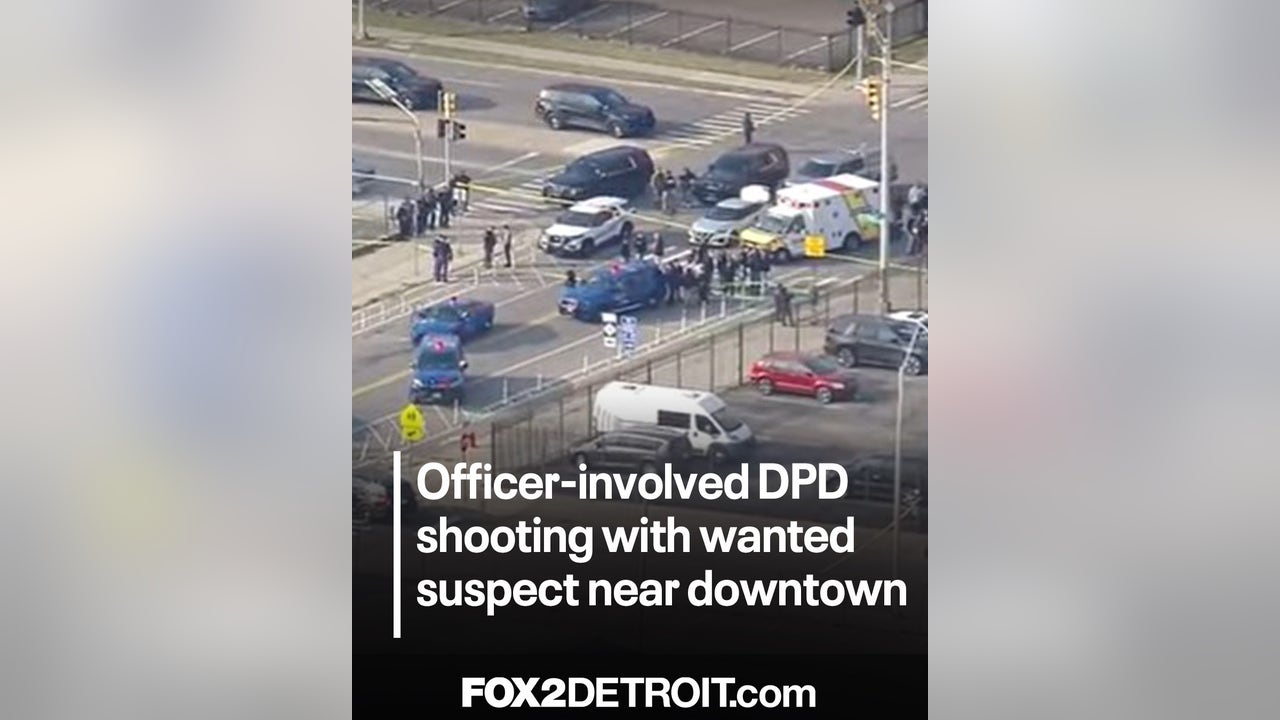 Detroit police officer-involved shooting with wanted suspect after carjacking