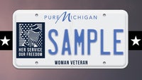 New Michigan license plate honoring women veterans now available