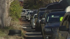 Metro Detroit residents get in mile long line for big turkey giveaway