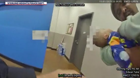 Sterling Heights police officer saves choking baby while on duty