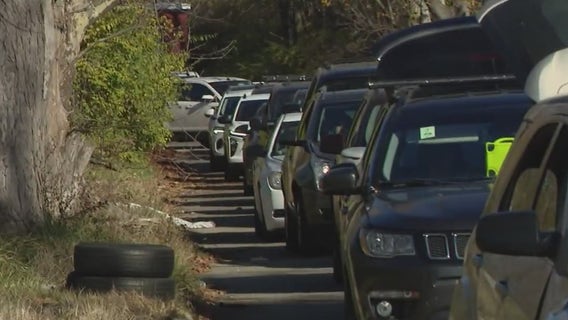 Metro Detroit residents get in mile long line for big turkey giveaway