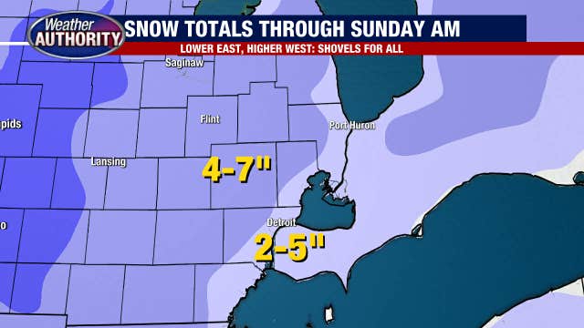Snow shovels for all, heaviest snow to wrap up around 2 a.m. with light accumulation after