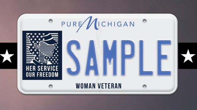 New Michigan license plate honoring women veterans now available