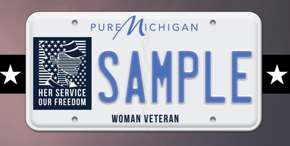 New Michigan license plate honoring women veterans now available