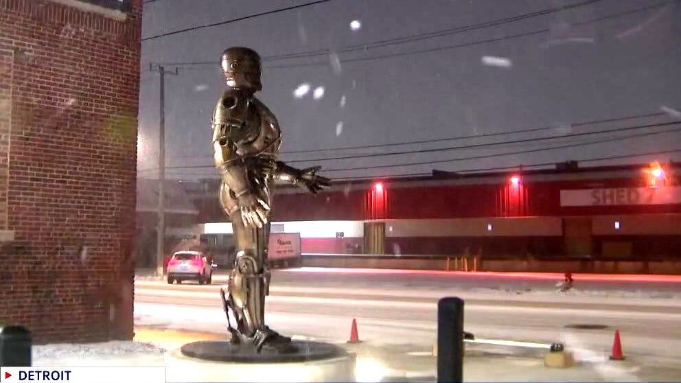 Detroit's RoboCop statue installed at Eastern Market after years of delays