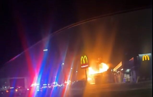 Firefighter hospitalized after Southgate motel blaze on Monday