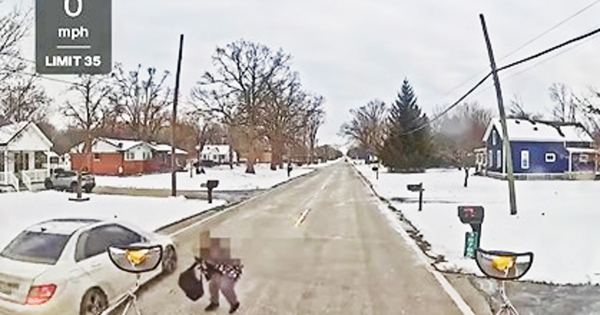 Video: Romulus student nearly hit by car during school bus stop | FOX 2 ...