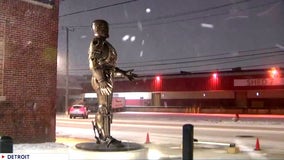 Detroit's RoboCop statue installed at Eastern Market after years of delays