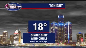 Temperatures fall across Southeast Michigan with a refreeze making conditions slippery