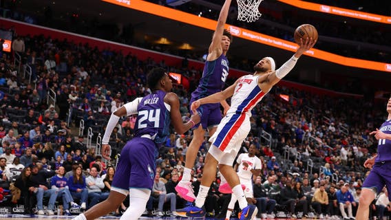 Cunningham has triple-double, Duren gets double-double to lead Pistons to 112-86 win over Hornets