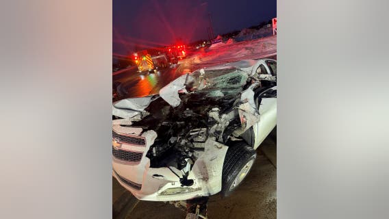 87-year-old man pinned in car after crashing into semi-truck trailer on Pontiac Trail