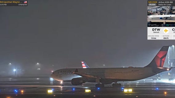 Flights cancelled, delayed due to weather at Detroit Metro Airport