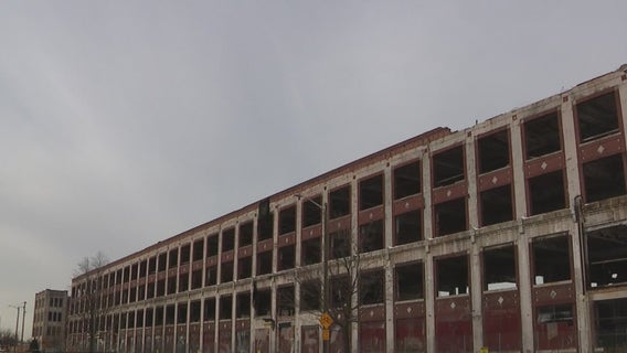 Detroit leaders unveil 'Packard Park' to be developed from abandoned automobile factory