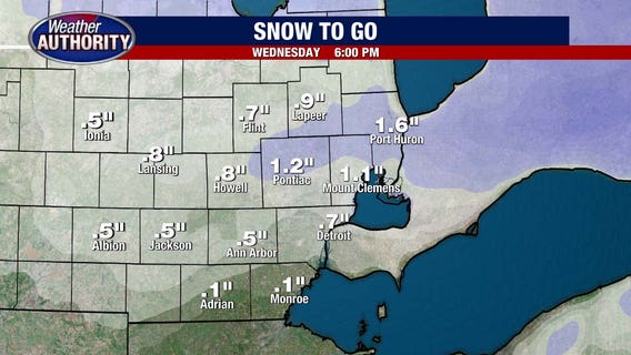 Metro Detroit weather: Rain mixing in after snow could lead to tricky driving later Wednesday