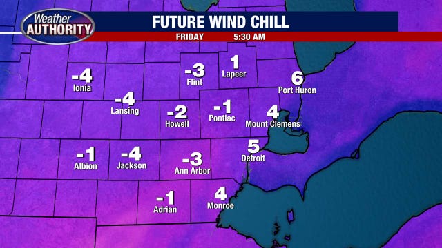 Metro Detroit weather: Cold day with even colder temperatures on the way