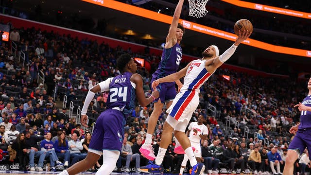 Cunningham has triple-double, Duren gets double-double to lead Pistons to 112-86 win over Hornets
