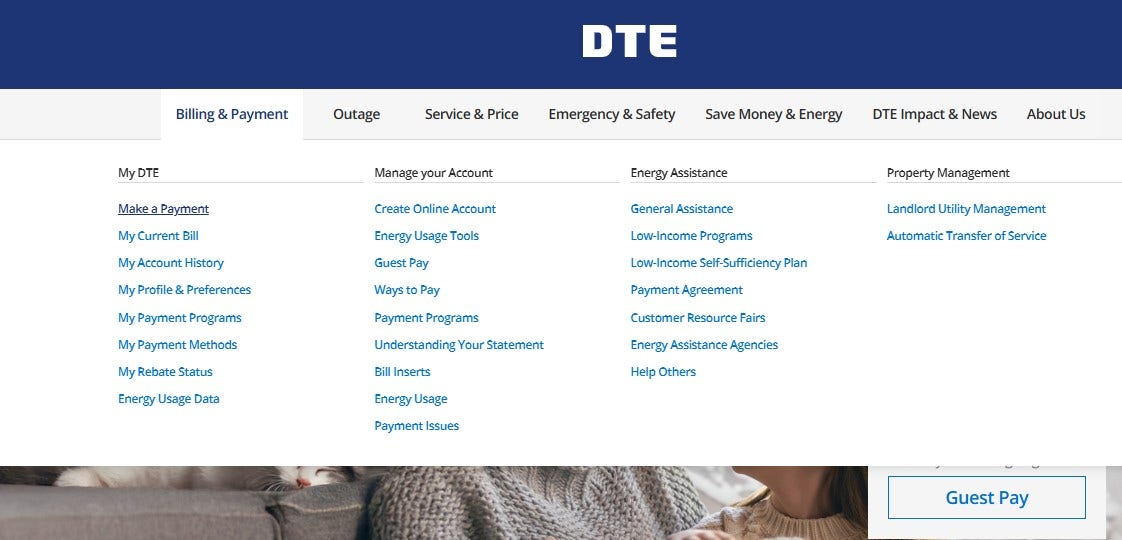 DTE adding card processing fee beginning in March