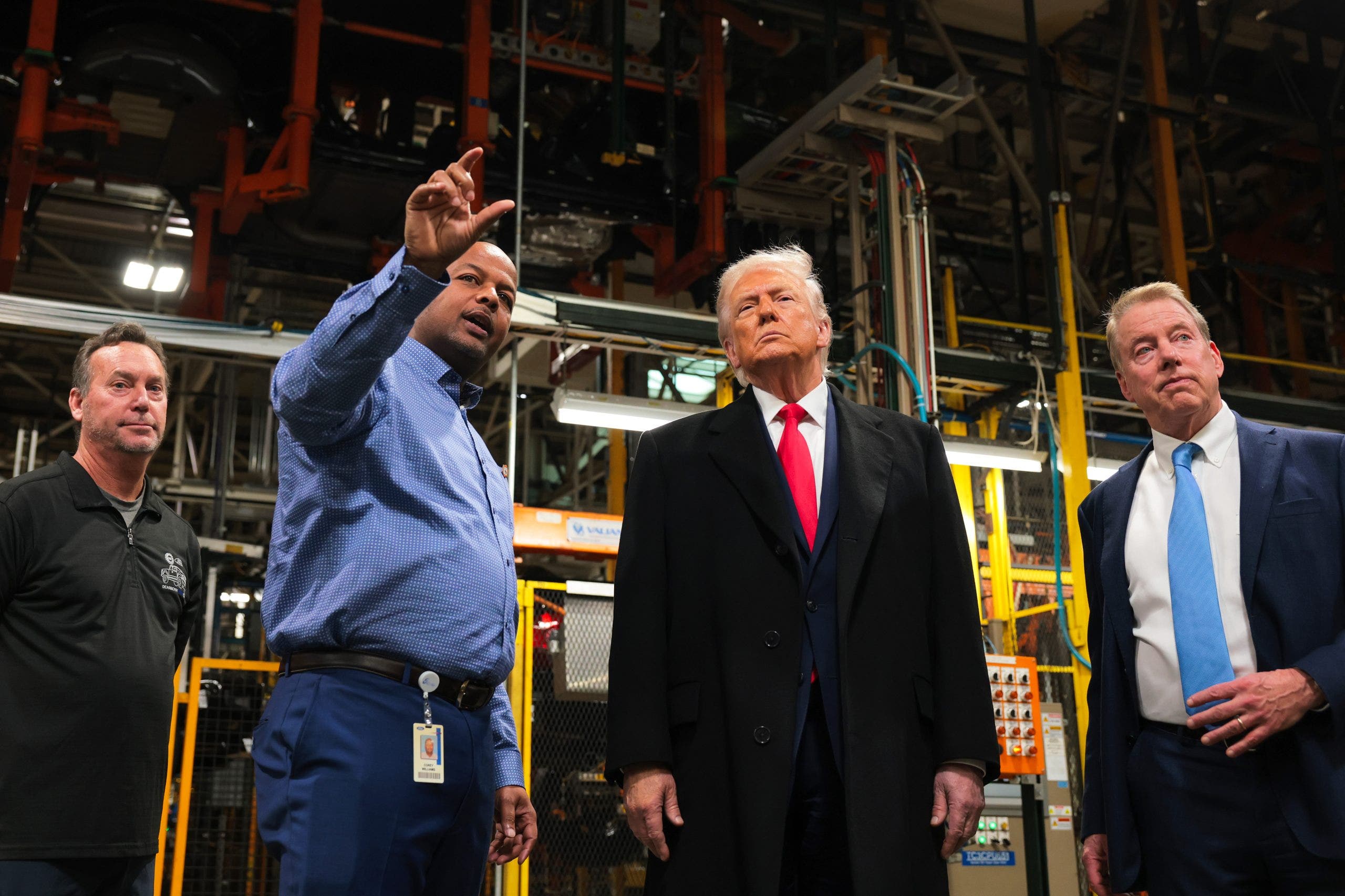 Video appears to show Trump flipping off Ford worker who yelled at him in Dearborn plant