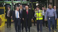 Trump in campaign mode in Detroit during stump-style speech, touts tariffs