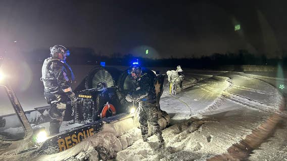 Waterford man rescued after falling through ice on Pleasant Lake