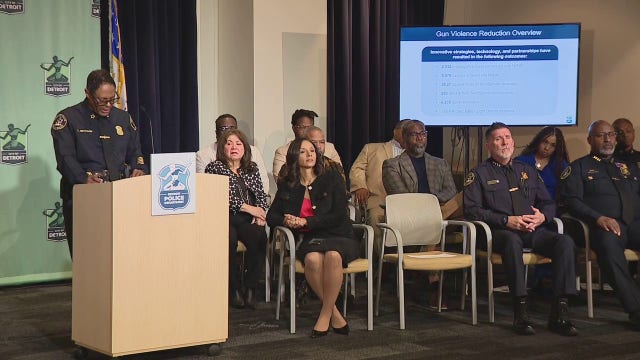 Detroit celebrates city's falling homicide rate, other declining violent crime milestones