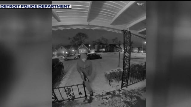 Detroit family ducks for cover as their home is littered with bullets