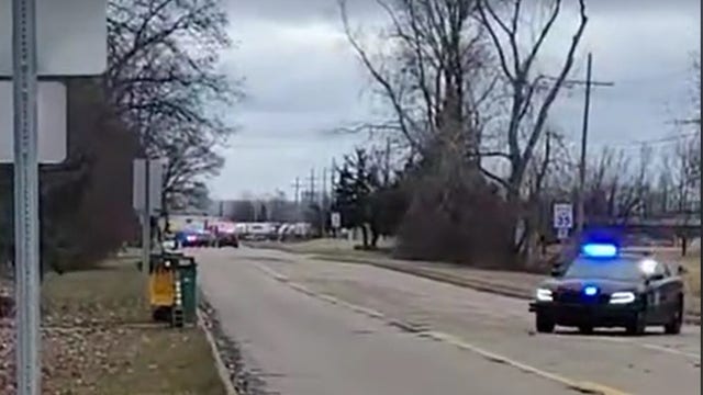 Man on tether surrenders to Romulus police after domestic incident