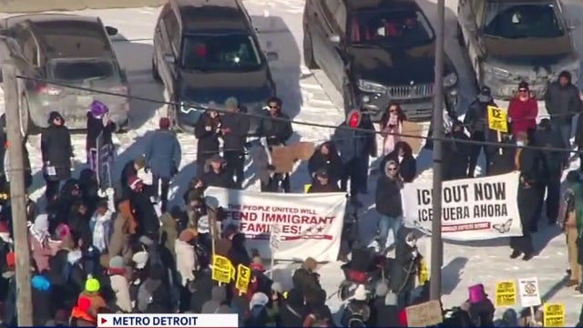'ICE Out' school walkouts take place in Metro Detroit, across the US