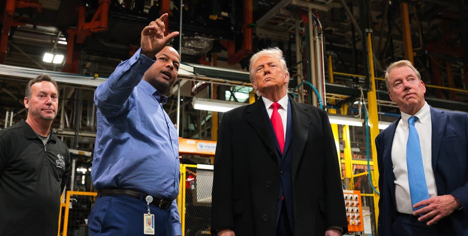 Video appears to show Trump flipping off Ford worker who yelled at him in Dearborn plant