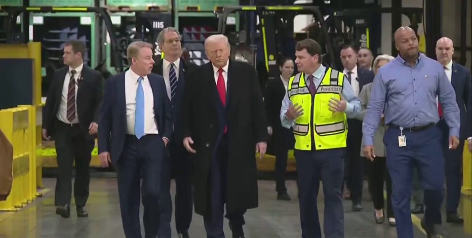 President Trump touts economy in campaign-style speech in Detroit