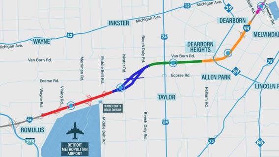 Thirteen miles of I-94 to be rebuilt over next three years