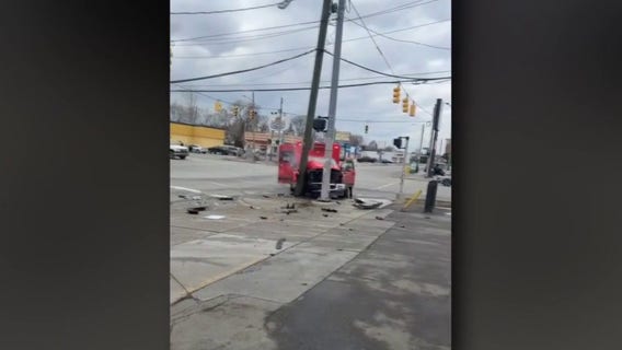 Detroit ambulance crash sends several to the hospital