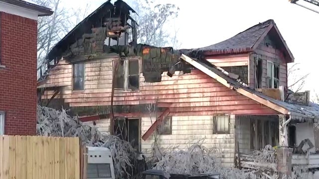 'Wintertime is the worst': Detroit firefighters battle house fire in frigid weather