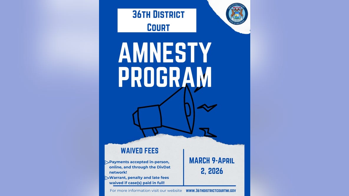 36th District Court amnesty program waives late fees, penalties, warrant costs